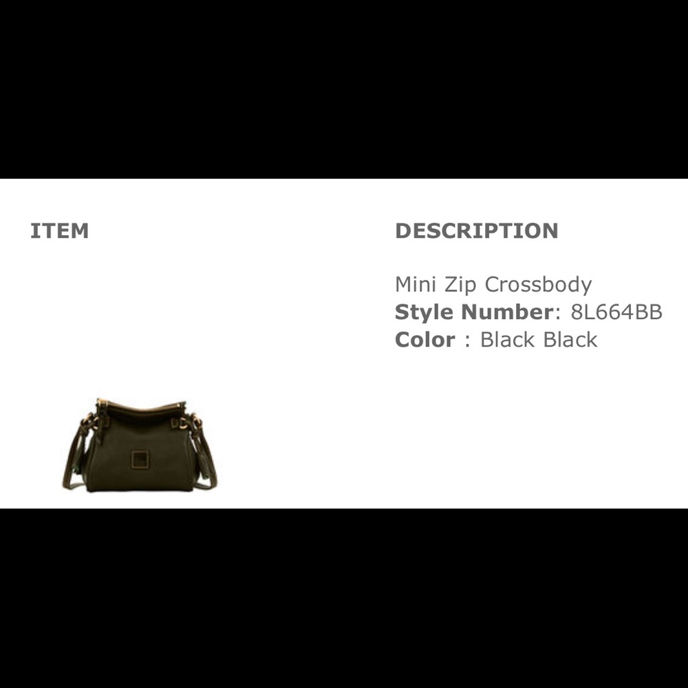 Dooney & Bourke Florentine Mini Zip Crossbody - Picture 5 of 5